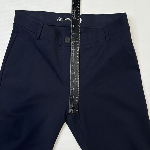 Betabrand Classic Dress Pant Yoga Pants Straight Blue Size Med Stretch Knit - Picture 9 of 12